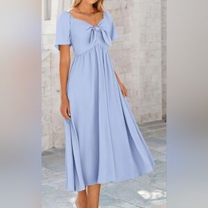 NWT Chic Light Blue Midi Dress